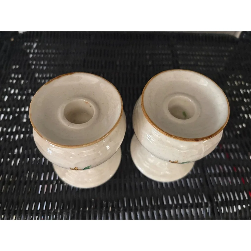 Vintage International Heartland Candle HoldersFloral Set of 2